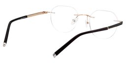 Clifford Round Gold Glasses5