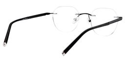 Clifford Round Black Glasses5