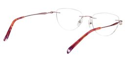 Cyndi Oval Light Purple Glasses5
