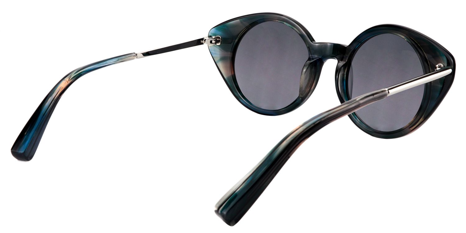 Round Blue Sunglasses | Zeelool Sunglasses5