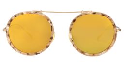 Borg Round Brown/Pattern Sunglasses0