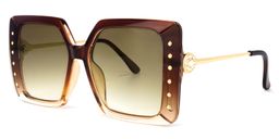 Ricardo Square Tawny Sunglasses1