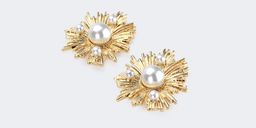 Vintage Geometric Shaped Gold Earrings0