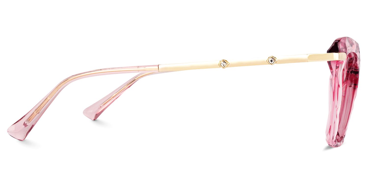 Juliet Pink Frame Sunglasses with Rectangle Style | ZEELOOL UK3