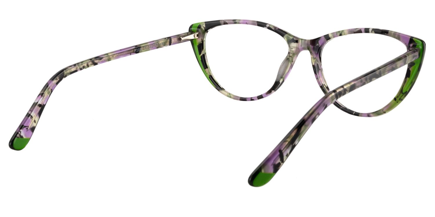 Oval Red Floral Glasses | Zeelool Glasses5