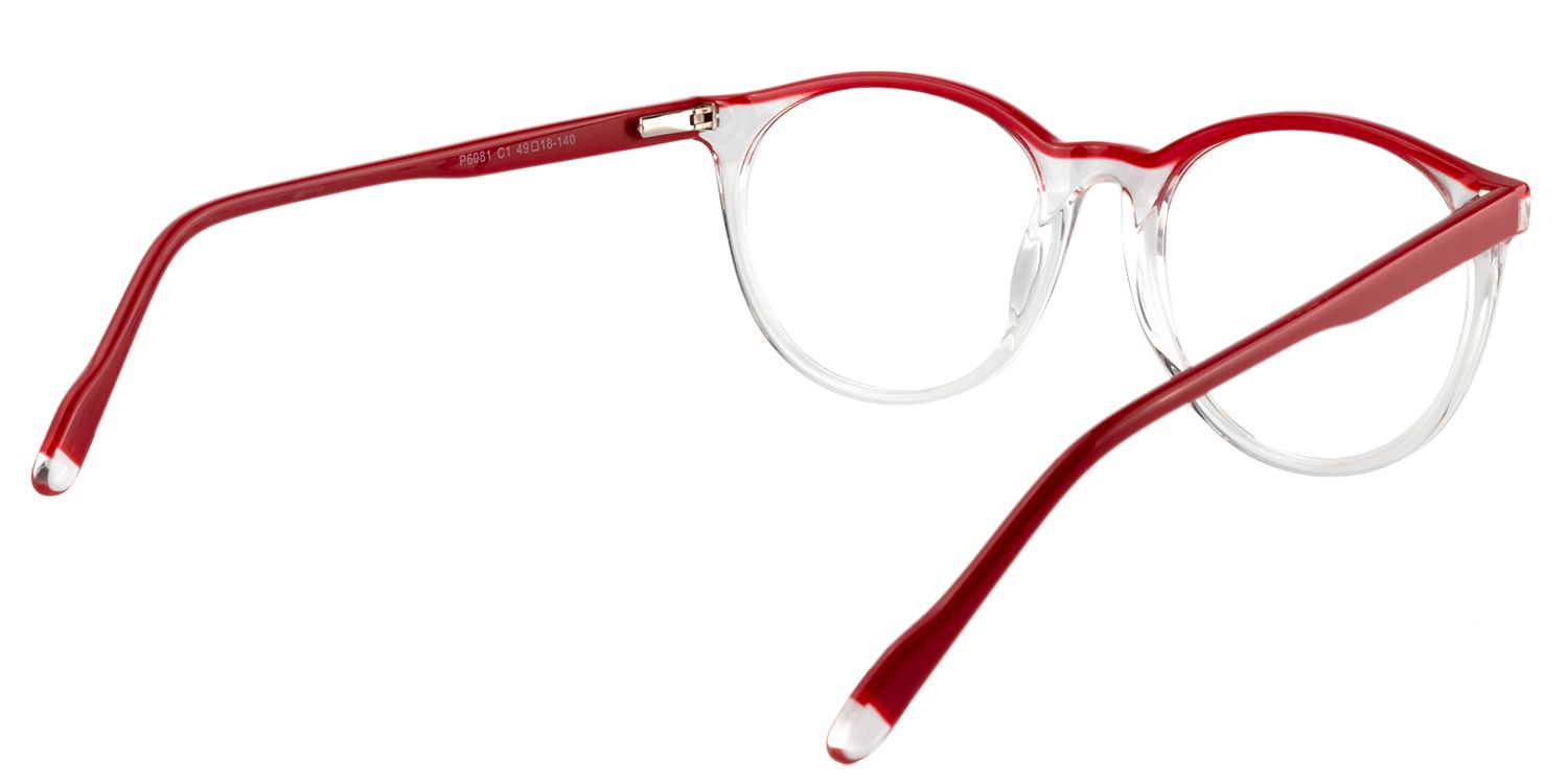 Round Red Glasses | Zeelool Glasses5