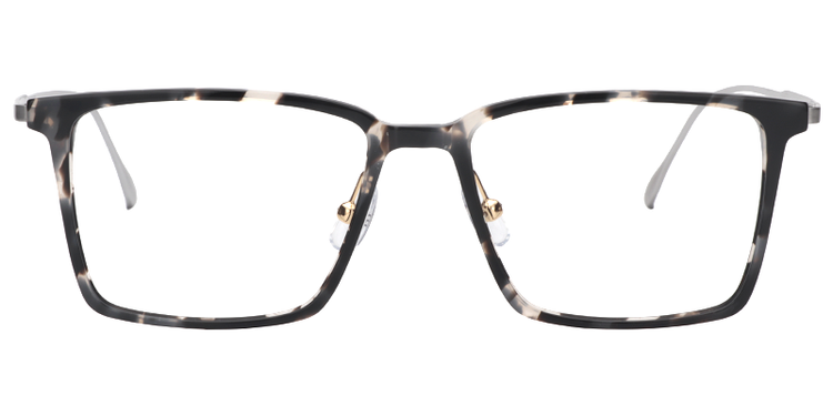 Mason Rectangle Black&Clear Glasses