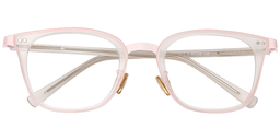 Sarah Rectangle Pink Glasses1