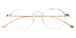 Michelle Geometric Clear Glasses1