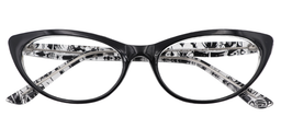 Kelly Cat Eye Black Glasses1