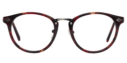 Kana Round Purple Floral Glasses0