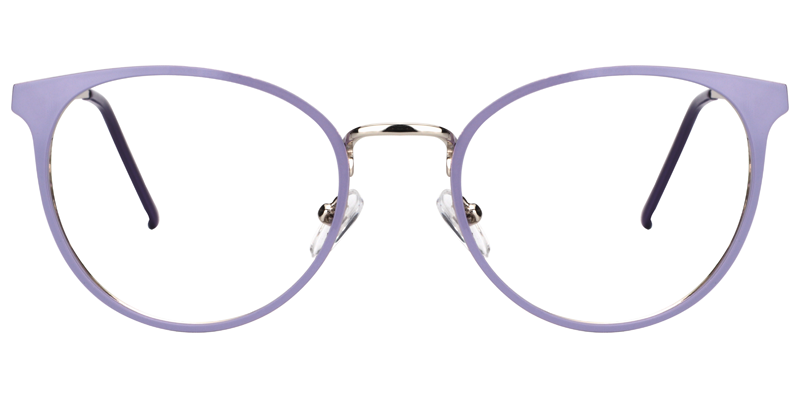 Kayla Round Purple Glasses