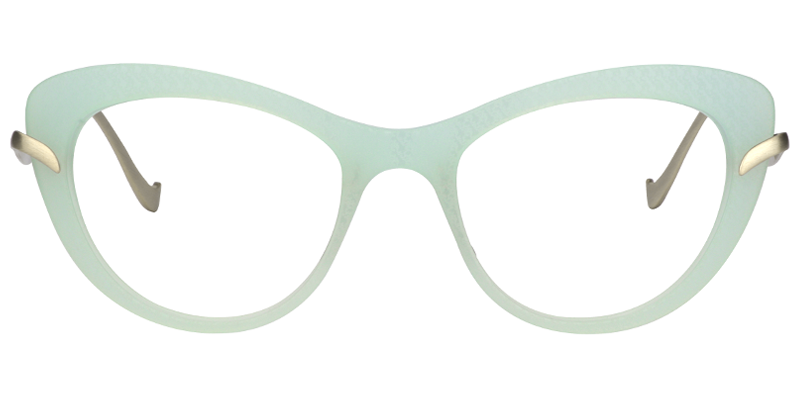 Nora Cat Eye Green Glasses