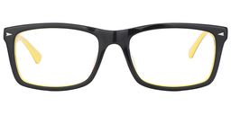Ethan Rectangle Black Glasses0