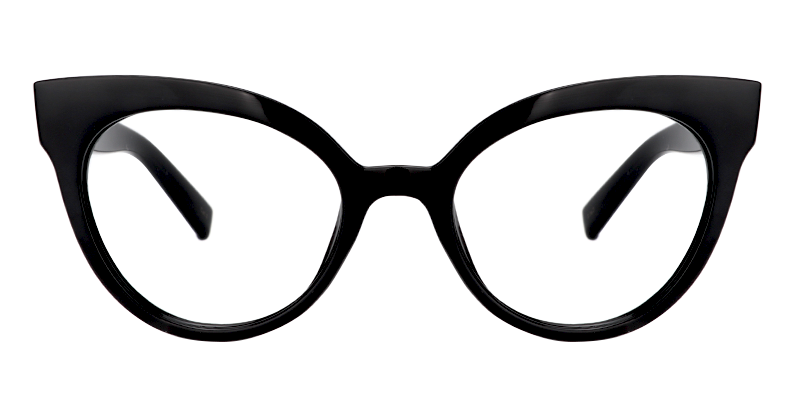 Cateye Black Glasses | Zeelool Optical0