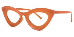 Quennell Cateye Burnt Orange Glasses1