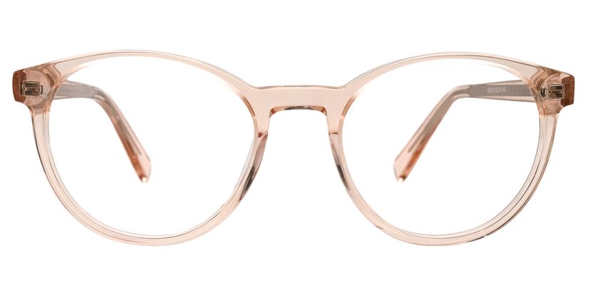 Andrew Round Beige/Clear Glasses