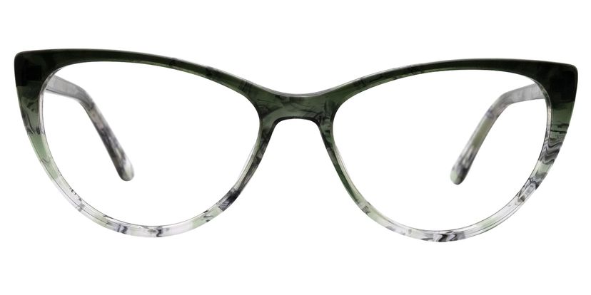 Jonathan Cat eye Dark-Green Glasses