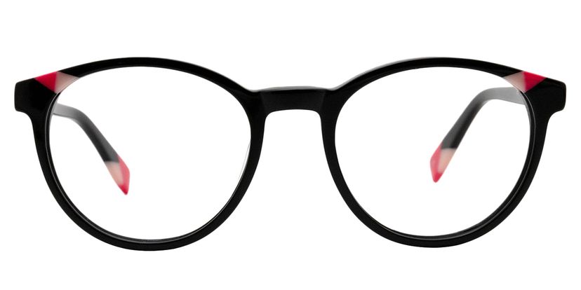 Cameron Round Black Glasses