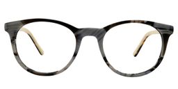 Aiden Round Gray Glasses0