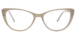 Sakura Cat eye White Glasses0