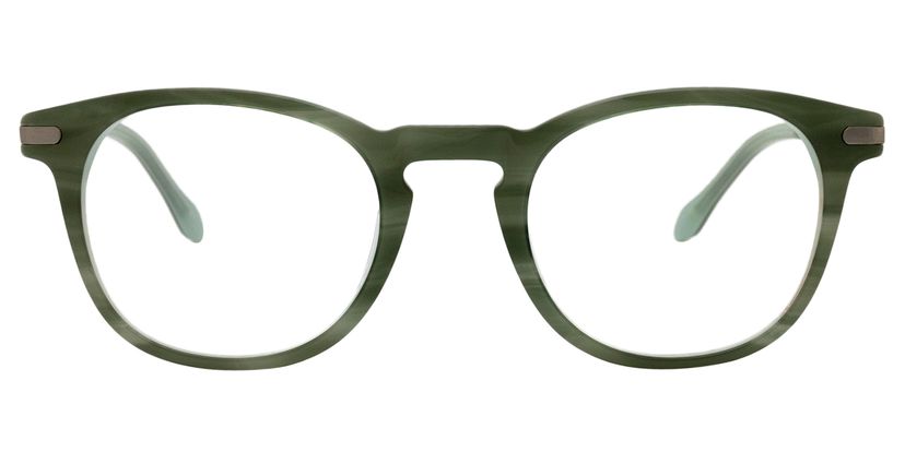Abelard Round Green Glasses