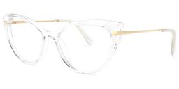 Sadie Cateye Clear Glasses1