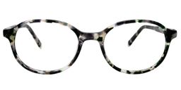 Adamson Oval Black Clear Glasses0
