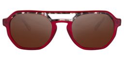 Aherne Aviator Red Sunglasses0