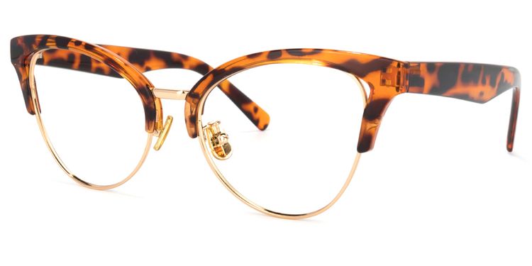 Charlene Browline Tortoise Glasses