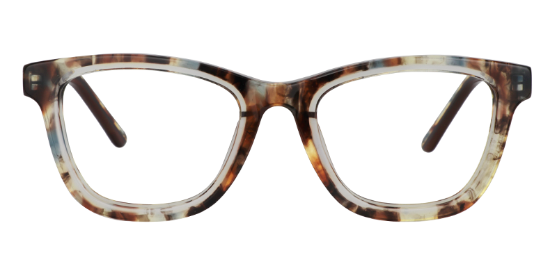 Rectangle Brown Glasses0