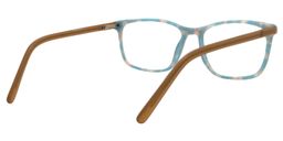 Akihito Rectangle Blue Pattern Glasses5