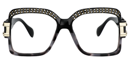 Quentin Square Gray Tortoise Glasses0