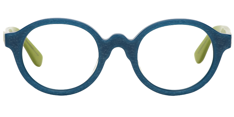 Penelope Round Blue Glasses
