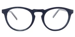 Adolf Round Dark Blue Glasses0