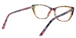 Albin Rectangle Red Floral Glasses5