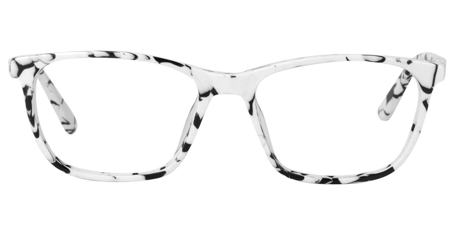 Rectangle White Glasses  | Zeelool Glasses0