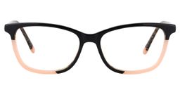 Amanda Rectangle Pink Glasses0