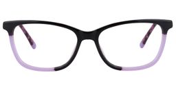 Amanda Rectangle Purple Glasses0