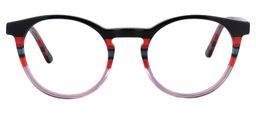 Margaret Round Light Purple Glasses0