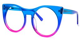 Zora Cateye Blue-Purple Glasses1