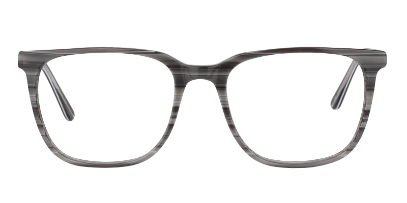 Rectangle Gray Glasses | Zeelool Optical0