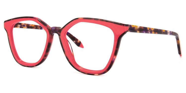 Yannick Square Red Glasses