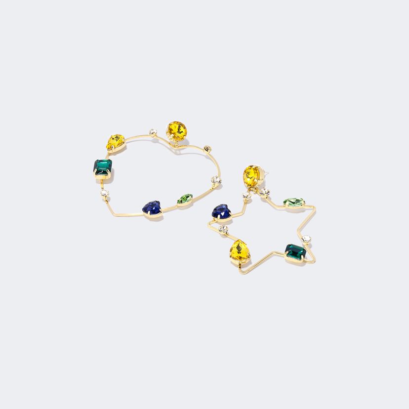 Pretty Shiny Asymmetric Earrings