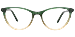 Editha Cateye Gradient Green Glasses0