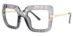 Amecia Square Gray Glasses1