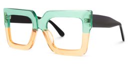 Brandon Square Green-Orange Glasses1