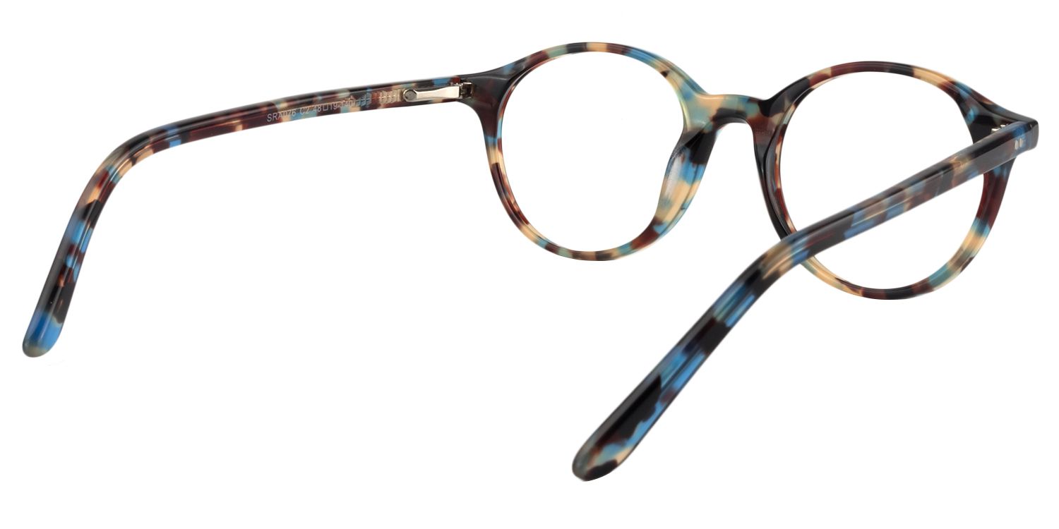 Round Blue Tortoise Glasses | Zeelool Glasses5