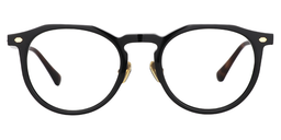 Augustine Round Black Glasses0