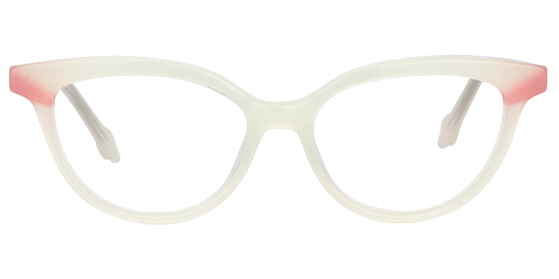 Cat Eye Creamy White Glasses | Zeelool Eyewear0